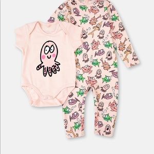 Still McCartney happy fish baby pajamas onesie